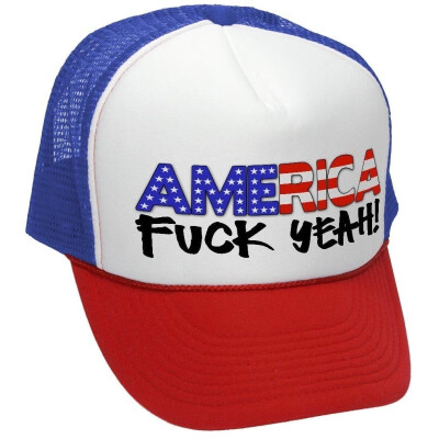 

The Goozler America - Fuck Yeah 4th July Patriotic USA - Unisex Adult Trucker Cap Hat