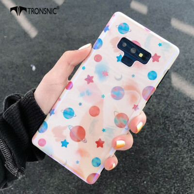 

TRONSNIC Universe Blu-ray Phone Case for Samsung Galaxy Note 8 9 Blue Pink Retro Case Shiny Silicon Cover