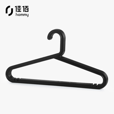 

Jiayi wet&dry plastic hangers 5 sticks adult clothes rack 40CM shoulder width black 2H008