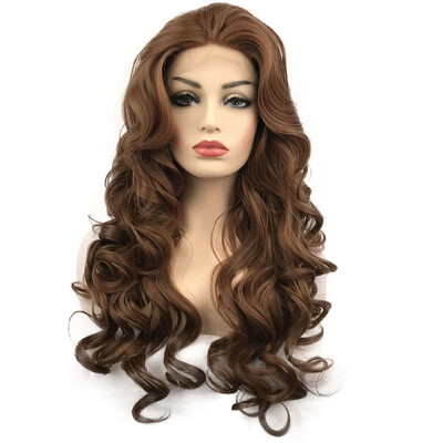 

StrongBeauty Synthetic Wig Lace Front Wave Wigs Long BrownBlonde Curly Wig Color Naturally Womens Wig COLOUR CHOICES