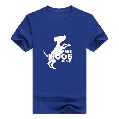 

Free Hugs For Dogs Vneck Tshirt Dog Shirt Mens t-Shirt Fashions Funny