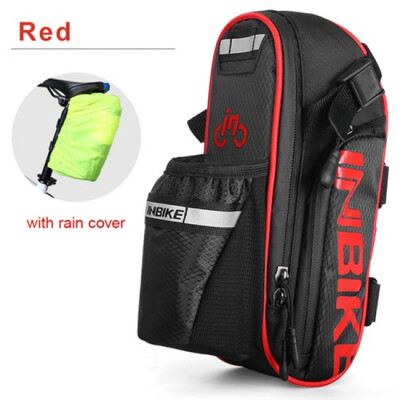 

INBIKE Bicycle Saddle Bag With Water Bottle Pocket Waterproof MTB Road Bike Rear Bags Bike Accessories Seatpost Cycling Tail Bag