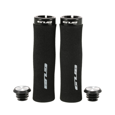 

GUB 1 Pair of Anti-slip Cushioned Bike MTB Handlebar Locking Grips Bike Cycling Handlebar Hand Grips with End Plugs Caps for Foldi