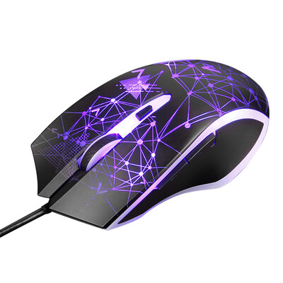 

Ajazz AJ119 Wired Gaming Mouse 6 Button LED 2400 DPI Optical DPI Computer Mouse Gamer Mice