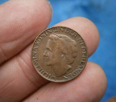 

16mm Netherlands 1 Cent coins 1948