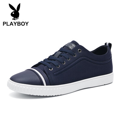

Playboy PLAYBOY wild simple comfortable casual shoes mens lightweight wear-resistant DS81035 dark blue 44