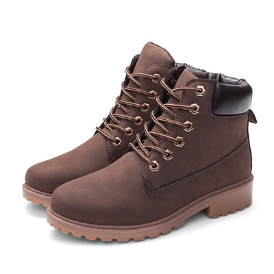 

2019 Hot New Autumn Early Winter Shoes Women Flat Heel Boots Fashion Keep warm Womens Boots Brand Woman Ankle Botas Camouflage