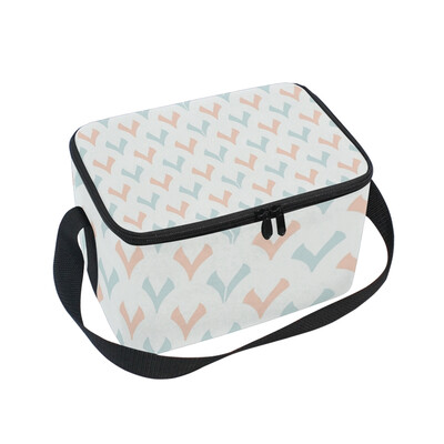 

ALAZA Insulated Lunch Box Love Pattern Lunch Bag for Men Women Portable Tote Bag Cooler Bag