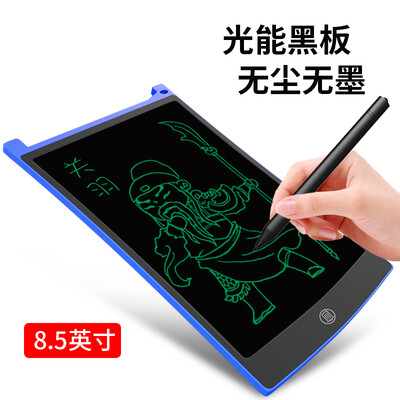 

Good writing handwriting board childrens drawing board graffiti electronic LCD writing board light energy drawing board dust-free small blackboard 12 inches rough handwriting blue