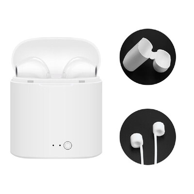 

i7s TWS Earbuds True Wireless Bluetooth Headphones In-ear Music Earphone Hands-free with Mic Charging Box Silicone Earphone Case