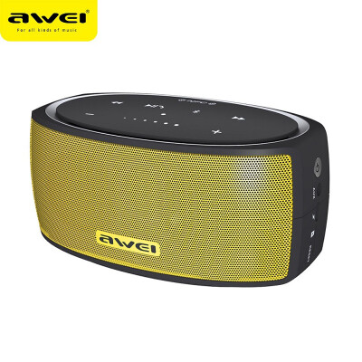 

AWEI Y210 NFC mini portable bluetooth speaker desktop wireless speaker with TF AUX usb connect two devices 2200mAh 6w