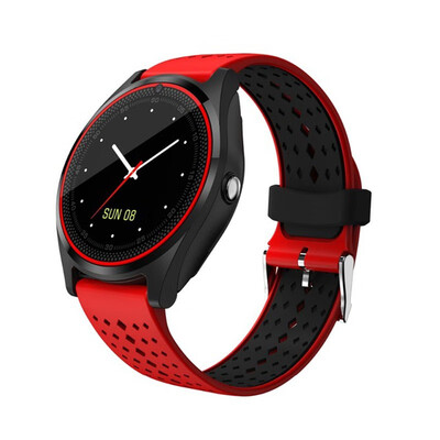 

V9 Bluetooth Smart Bracelet With Camera Support SIM card Display Fitness Tracker Bracelet Wearable Devices Smart band WristWatch