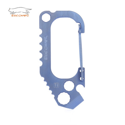 

EDCGEAR Outdoor Practical Multi-function Titanium Alloy Carabiner