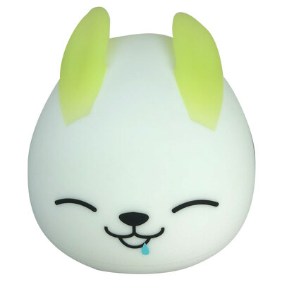 

Night Light For Kids Soft Rabbit Silicone Baby Nursery Lamp Tap Control 7 Colors Breathing Light Nightlight For Baby Toddlers Bedr
