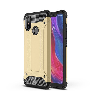 

Goowiiz Phone Case For Xiaomi Mi Poco F1 King Kong Armor Fashion Bumper PC TPU Prevent falling