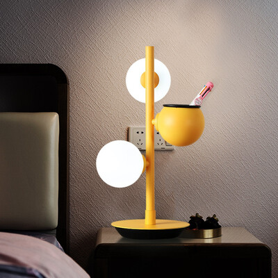 

Makaron table lamp Nordic ball simple living room bedroom bedside lamp study room plant table lamp creative decorative table lamp