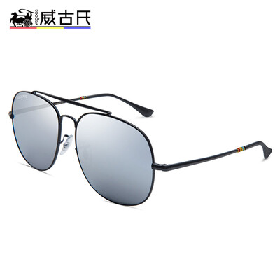 

Weigu VEGOOS sunglasses mens polarized sunglasses retro driving glasses new tide 3172 black box mercury