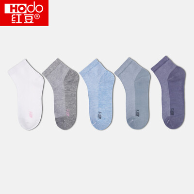 

Red bean children socks mens tube small children big spring&summer comfortable mesh socks 40 combed cotton A class standard 5 pairs of youth childrens socks H9W709 combination eight 13-14