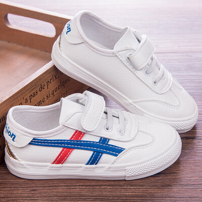 

Crayon Shinchan Childrens Shoes Boys Sports Shoes Girls White Shoes Low Help Student Shoes Childrens Casual Shoes -111 White Blue 25
