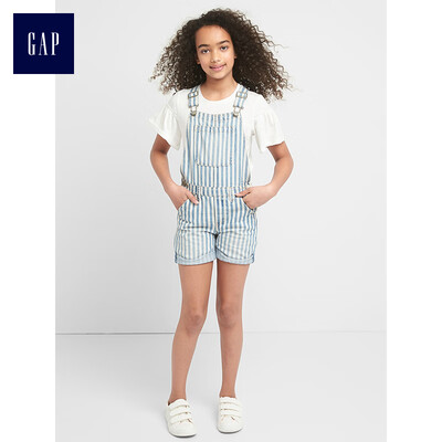 

GAP flagship store girl cotton pinstripe pattern strap shorts 229606 indigo stripes 160cm XXL