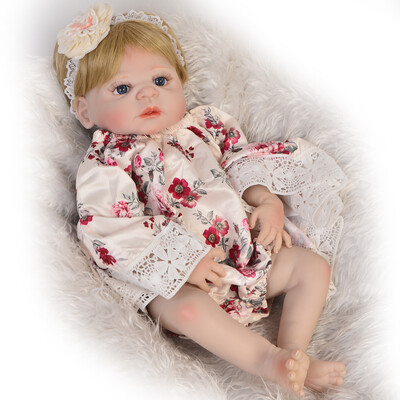 

Lifelike 23 Inch Reborn Baby Doll With Closed Eyes Full Vinyl Body Newborn Doll Girl Reborn Boneca Kid Birthday Christmas Gift