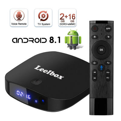 

Leelbox Q2 PRO Android 81 TV Box Quad Core 2GB16GB Upgrated 24GHz Voice Remote Supporting WiFi 3D 4K 60Hz Full HD