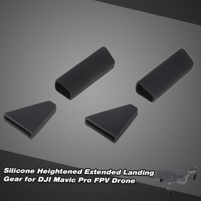 

Shock-Resistant Silicone Heightened Lengthened Extended Landing Gear for DJI Mavic Pro FPV Drone