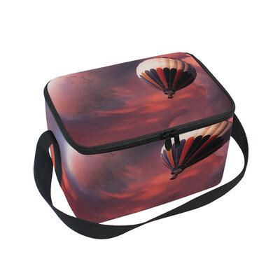 

ALAZA Lunch Box Insulated Hot Air Balloon Star Lunch Bag Large Cooler Tote Bagfor Men Women