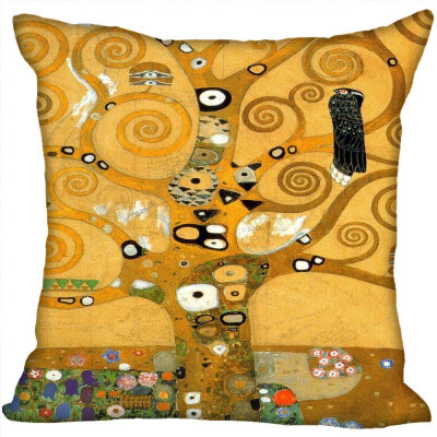 

Gustav Klimt Pillow Case For Home Decorative Pillows Cover Invisible Zippered Throw PillowCases 35x35cm 35x35CM 35x35CM