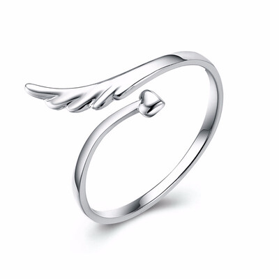

Women Wild Romantic Angels Guardian Opening Ring Sterling Silver Jewelry
