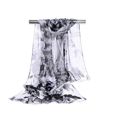 

Peony flower sunscreen shawl scarf silk scarf Decorative scarves holiday gifts