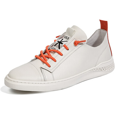 

Golf GOLF fashion British style low to help breathable comfortable leather wild casual shoes male GM1814336 beige 38