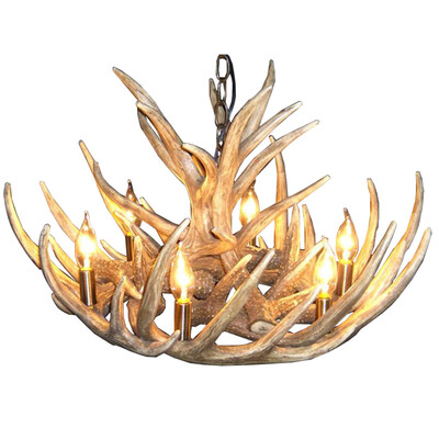

Pendant Light Fixtures Vintage Chandelier Nordic Novelty Resin Antler