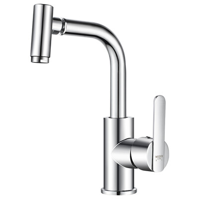 

MG MEJUE Z-1210 basin hot&cold water faucet 360 degree rotating single hole basin faucet with 2 60CM hose