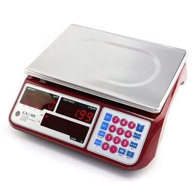

Camry Digital Commercial Price Scale 66lb 30kg for Food Meat Fruit Produce with Green Backlight LCD Display