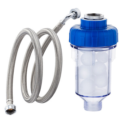 

Submarine XG200R washing machine inlet pipe explosion-proof inlet pipe stainless steel pipe weaving pipe 2 meters with adapter water softener