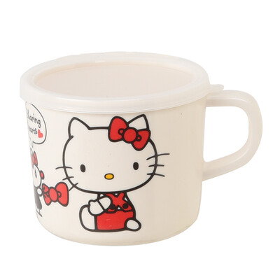 

Wuhe WUHE HELLO KITTY Hello Kitty long handle childrens milk thistle cute cartoon shatter-resistant baby food supplement tableware KT-908