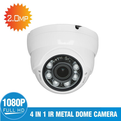 

AHD1080P Dome CCTV camera 28-12 mm manual focal length lens ir-cut 6 array infrared led-infrared distance 30m