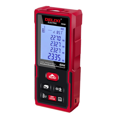 

DELIXI ELECTRIC charging voice version laser range finder infrared electronic range finder handheld measuring instrument electronic ruler room meter 60 meters