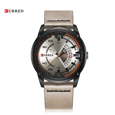 

Curren 8298 Male Quartz Watch Calendar Stainless Steel Knit Band Wristwatch