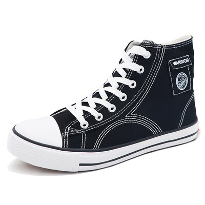 

Warrior high-top couple fashion student flat canvas shoes WXY-A346 black 37 large size one yard