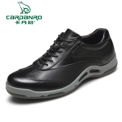 

Cardan Road Business Casual Simple Wild Lace Comfortable Light Leather Shoes Male SC1985001 Black 40