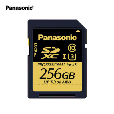 

Panasonic Panasonic 256GB SD Memory Card A1 U3 C10 Professional Camera Camera Memory Card Support 4K Ultra HD Video Recording Read Speed 98MS
