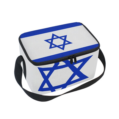 

ALAZA Misc Flag Of Israel Lunch Box Insulated Lunch Bag Large Cooler Tote Bag for Men Women Girls Boys