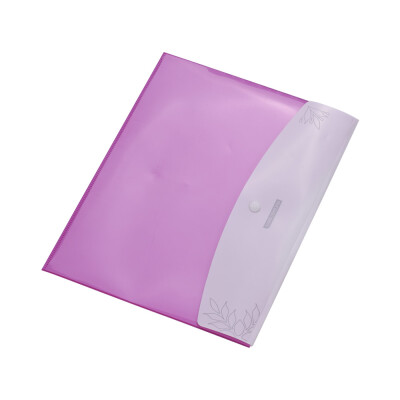 

Double Pockets Plastic File Envelope Waterproof Document Holder Portfolio with Snap Button Closure for A4 Letter Size School Offic