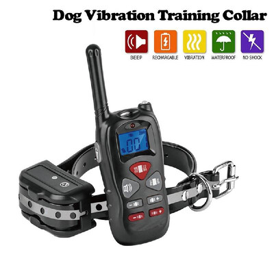 

Dog Vibration Collar Training Collar Waterproof Regular&Enhanced Vibration 300 Meters Rechargeabe Shock Collar Levels 1-100 Vi