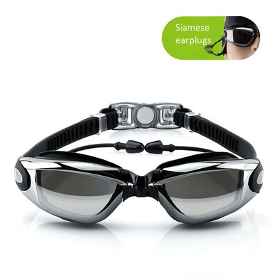 

Flat swimming goggles with large frame waterproof&fog-proof goggles