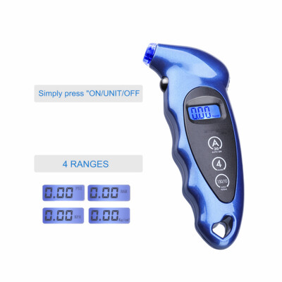

New Digital Car Tire Tyre Air Pressure Gauge Meter LCD Display Manometer Barometers Tester for Car Truck Motorcycle Bike