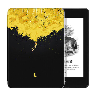 

Natusun only adapts to the new 2018 Kindle Paperwhite 4 painted cover Amazon e-book reader sleep shell kids&trees