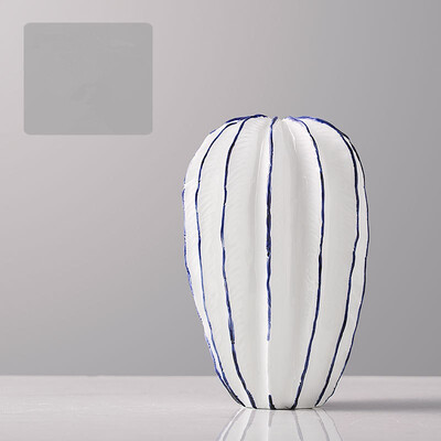

Ceramic art carambola shape vase home decor porcelain crafts ornaments room decoration dried flower vase